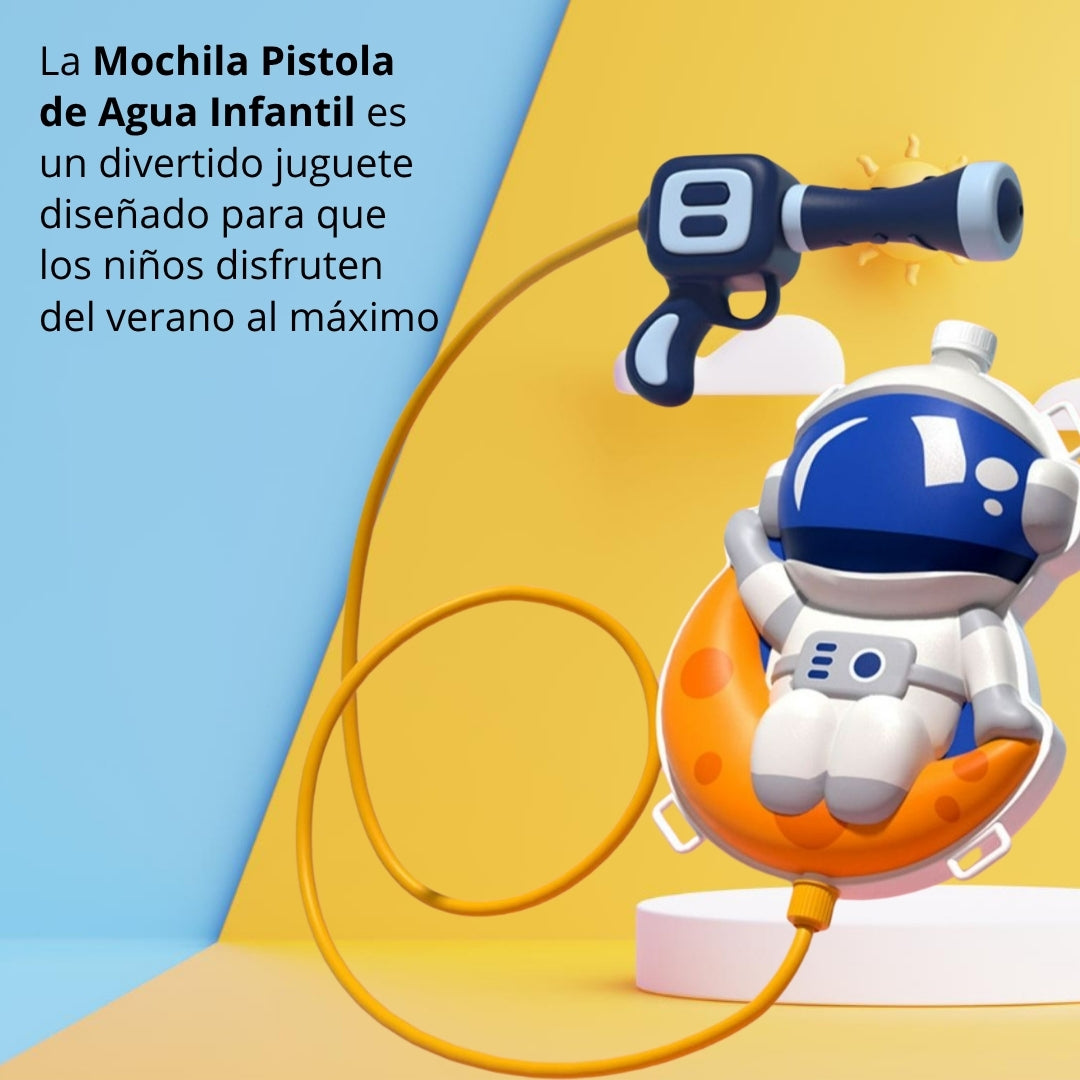 MOCHILA LANZA AGUA PARA NIÑOS VERANO