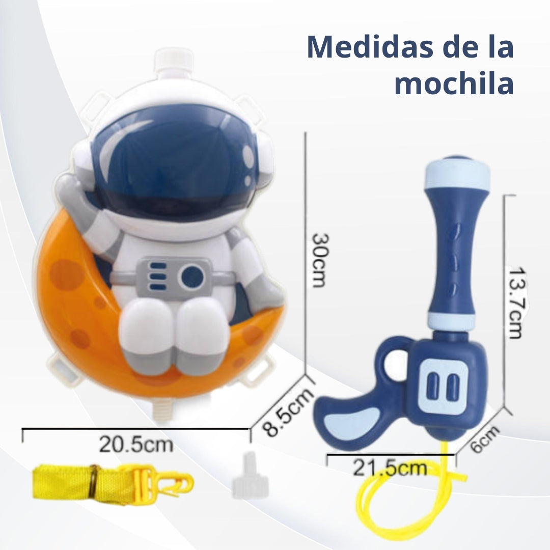 MOCHILA LANZA AGUA PARA NIÑOS VERANO