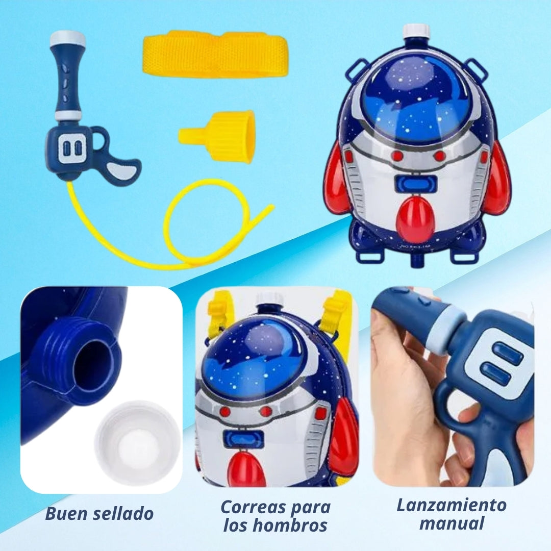 MOCHILA LANZA AGUA PARA NIÑOS VERANO